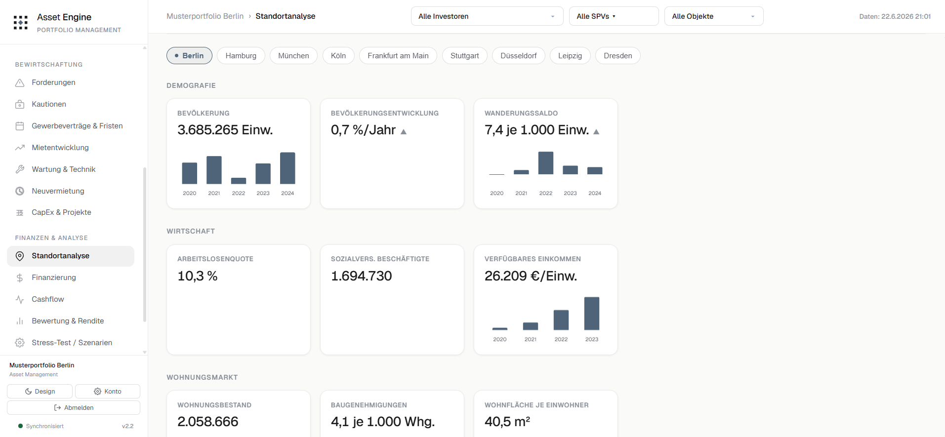 Asset Engine — Standortanalyse